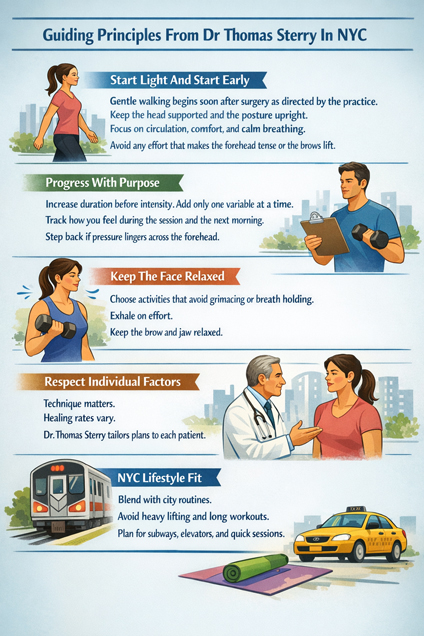 Exercise After Brow Lift by Dr Thomas Sterry