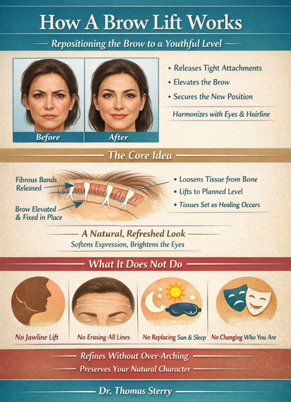 How A Brow Lift Works by Dr Thomas Sterry