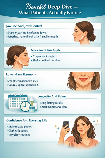 Benefits Of A SMAS Facelift Infographic by Dr Thomas Sterry