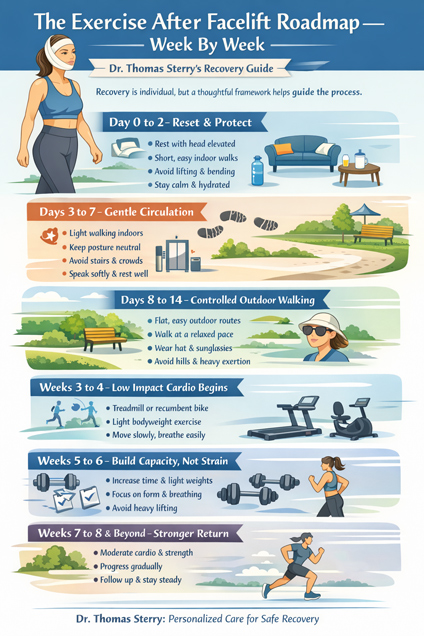 When And How To Exercise After A Facelift by Dr Thomas Sterry
