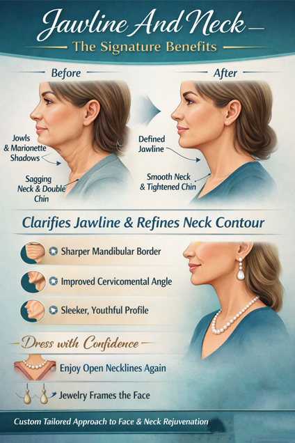 Benefits of Facelift Surgery Infographic by Dr Thomas Sterry