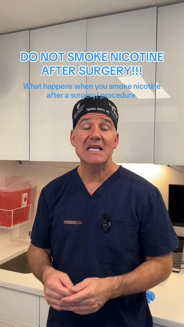 Nicotine after surgery is a big NO❌It slows down the healing process, affects your scars, and can have lasting negative impacts on your body. Prioritize your recovery‼️
#plasticsurgerynyc #nicotine #smoker #surgerytiktok #drsterry #naturalhealing #HealingJourney